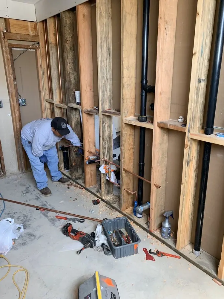 Commercial rough-in plumbing for Water Heater Replacement in Montgomeryville